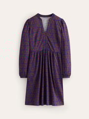 Boden Brown/Gold Tall Twisted Waist Jersey Dress - Image 5 of 5