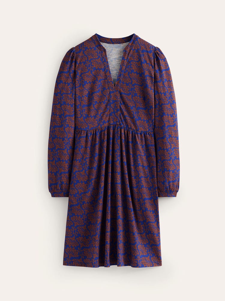 Boden Brown/Gold Tall Twisted Waist Jersey Dress - Image 5 of 5