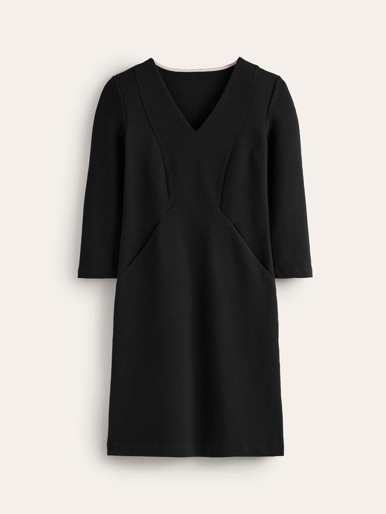 Boden Black Denim Tall Twisted Waist Jersey Dress - Image 5 of 5