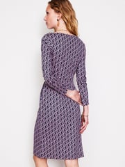 Boden Pink Tall 100% Cotton Twisted Waist Jersey Dress - Image 3 of 5