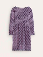Boden Pink Tall 100% Cotton Twisted Waist Jersey Dress - Image 5 of 5