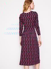 Boden Aqua/Pink Tall Twisted Waist Jersey Dress - Image 2 of 5