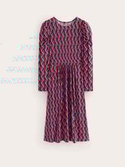 Boden Aqua/Pink Tall Twisted Waist Jersey Dress - Image 5 of 5