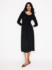 Boden Dark Black Tall Twisted Waist Jersey Dress - Image 4 of 5
