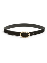 PIECES Black Suede Buckle Belt - Image 1 of 1