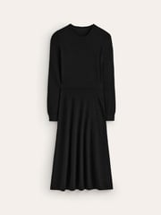 Boden Black/Animal Petite Twisted Waist Jersey Dress - Image 5 of 6