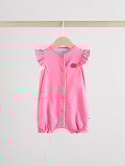 Multi Floral and Stripe Print Baby 100% Cotton Rompers 3 Pack - Image 4 of 12
