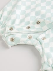Multi Pastel Animal Print Baby 100% Cotton Rompers 3 Pack - Image 10 of 11