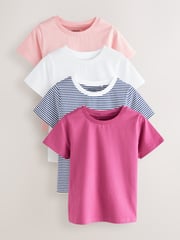 Pink T-Shirts 4 Pack (3-16yrs) - Image 1 of 11