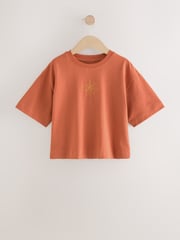 Green/Orange/White 100% Cotton Motif T-Shirts 3 Pack (3-16yrs) - Image 6 of 12