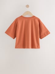 Green/Orange/White 100% Cotton Motif T-Shirts 3 Pack (3-16yrs) - Image 7 of 12