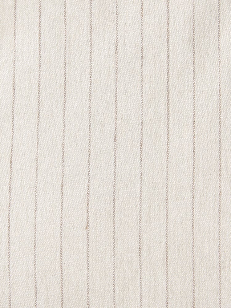 Neutral Striped Linen Blend Shacket - Image 12 of 12