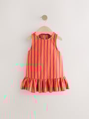 Purple/Ecru 100% Cotton Sequin Peplum Frill Vest (3-16yrs) - Image 4 of 7