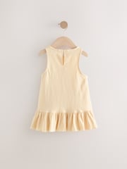 Purple/Ecru 100% Cotton Sequin Peplum Frill Vest (3-16yrs) - Image 5 of 7