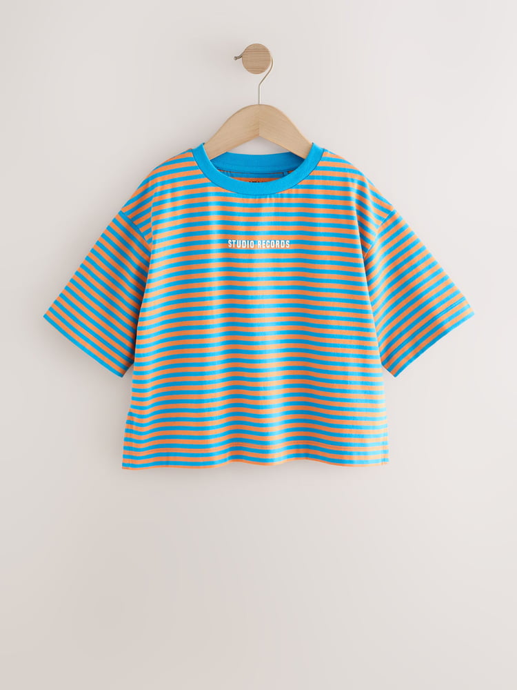 Bright Orange Stripe Oversized T-Shirts 4 Pack (3-16yrs) - Image 2 of 9