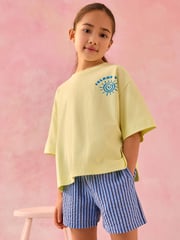 Multi Pastel Sun Graphic 100% Cotton T-Shirts 5 Pack (3-16yrs) - Image 10 of 12