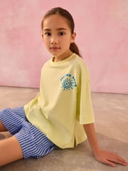 Multi Pastel Sun Graphic 100% Cotton T-Shirts 5 Pack (3-16yrs) - Image 12 of 12