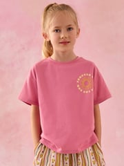 Pink/Blue/White Beach Slogan Oversized T-Shirts 3 Pack (3-16yrs) - Image 2 of 6