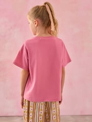 Pink/Blue/White Beach Slogan Oversized T-Shirts 3 Pack (3-16yrs) - Image 3 of 6