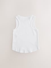 Multi Bright Rib Vests 3 Pack (3-16yrs) - Image 2 of 11