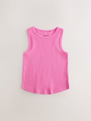 Multi Bright Rib Vests 3 Pack (3-16yrs) - Image 4 of 11