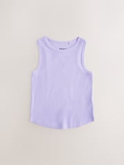 Multi Bright Rib Vests 3 Pack (3-16yrs) - Image 6 of 11