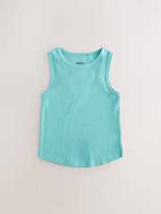 Multi Bright Rib Vests 3 Pack (3-16yrs) - Image 7 of 11