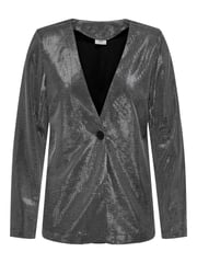 JDY Grey Long Sleeve Shimmer Party Suit Blazer - Image 3 of 4