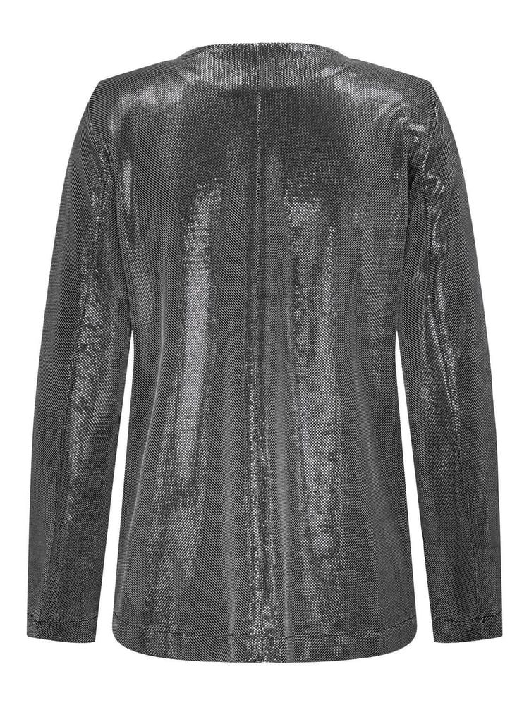 JDY Grey Long Sleeve Shimmer Party Suit Blazer - Image 4 of 4