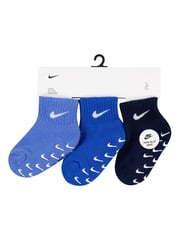 Nike Blue Polar Infant Gripper Socks 3 Pack - Image 4 of 5