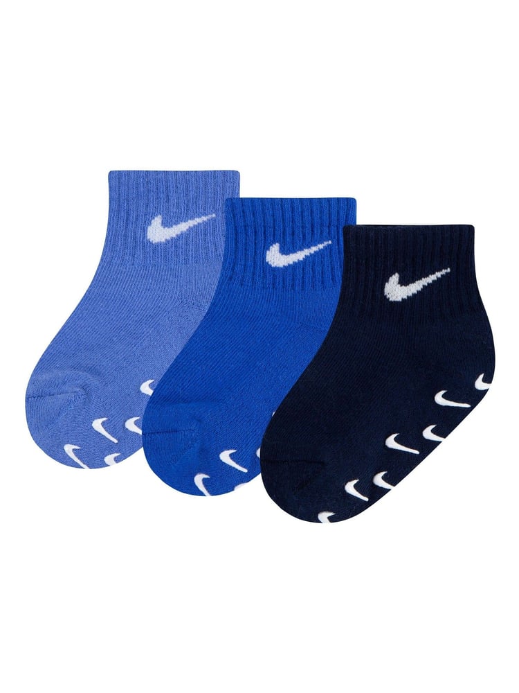 Nike Blue Polar Infant Gripper Socks 3 Pack - Image 5 of 5