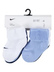 Nike Cobalt Blue Infant Cuffed Socks 6 Pack - Image 3 of 4