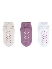 Nike Plum Purple Infant Gripper Socks 3 Pack - Image 5 of 5