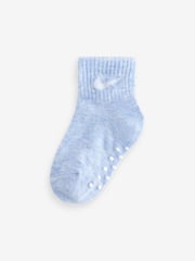 Nike Cobalt Blue Heather Infant Gripper Socks 3 Pack - Image 5 of 7