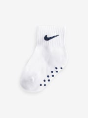 Nike Cobalt Blue Heather Infant Gripper Socks 3 Pack - Image 7 of 7
