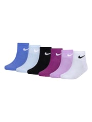 Nike Blue Pulse Metallic Ankle Socks 6 Pack - Image 2 of 4