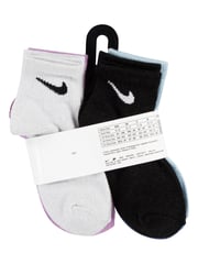 Nike Blue Pulse Metallic Ankle Socks 6 Pack - Image 4 of 4