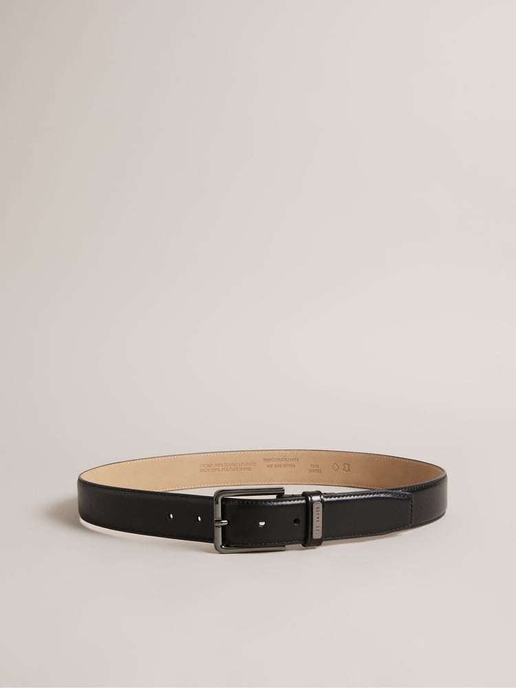Ted Baker Black Wizerd Double Keeper Leather Belt - Image 2 of 5
