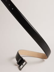 Ted Baker Black Wizerd Double Keeper Leather Belt - Image 4 of 5
