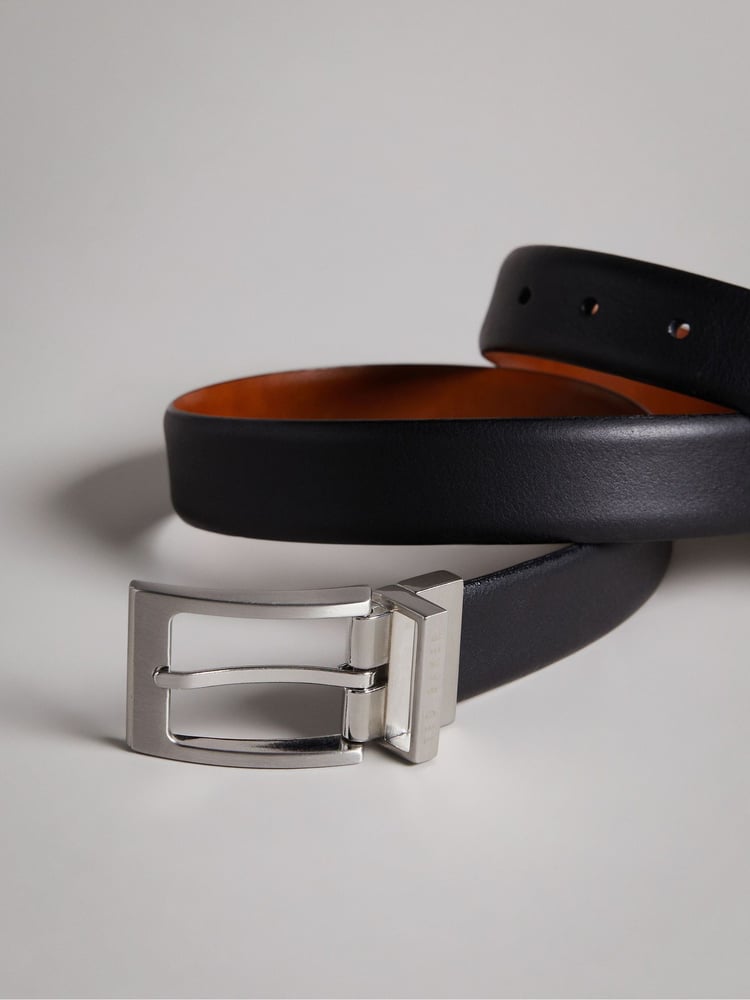 Ted Baker Black Karmer Reversible Leather Belt - Image 2 of 4