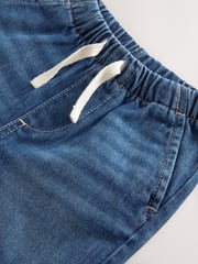 Mid Blue Pull On Denim Shorts (3mths-7yrs) - Image 3 of 4