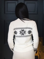 The Little Tailor Snowflake Slim Fit Christmas Jumper - Image 4 of 8