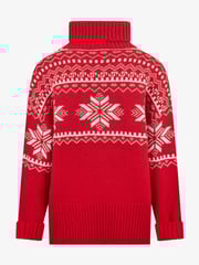The Little Tailor Snowflake Chunky Knit Slouch Christmas Jumper - Image 3 of 5