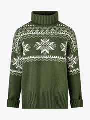 The Little Tailor Snowflake Chunky Knit Slouch Christmas Jumper - Image 4 of 7