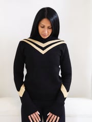 The Little Tailor Slim Fit Retro Sport Christmas Jumper - Image 1 of 6