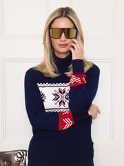 The Little Tailor Snowflake Slim Fit Christmas Jumper - Image 1 of 7