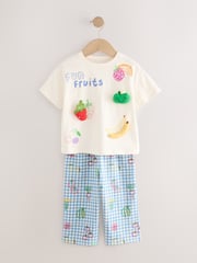 Orange Fruits 100% Cotton Top and Trousers Set 2 Pack (3mths-7yrs) - Image 3 of 7