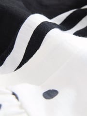 Black/White Character 100% Cotton Top and Shorts Set 2 Pack (3mths-7yrs) - Image 6 of 7