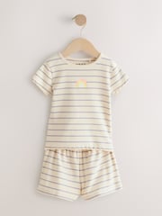 Rainbow Ribbed Top and Short Set 2 Pack (3mths-7yrs) - Image 4 of 8