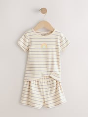Rainbow Ribbed Top and Short Set 2 Pack (3mths-7yrs) - Image 5 of 8